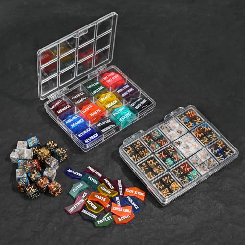 108PCS 12mm MTG Counter Dice +1