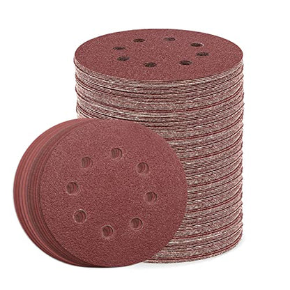 5 Inch 8 Hole Sanding Discs (110 Count)