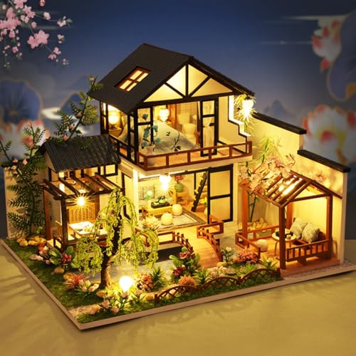 DIY Miniature House Kit for Adults
