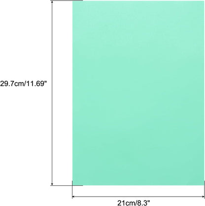MECCANIXITY Colored Vellum Paper, 40 Sheet Sky Blue Transparency 11.7 x 8.2 Printable Vellum Paper, Translucent Vellum Sheets for Printing Wedding Invitations, Ink Jet Laser Printer