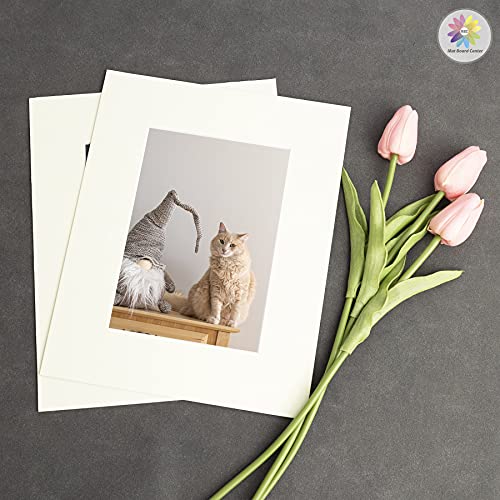 Mat Board Center 10 Pack 8x10 Photo Mats for 5x7 Picture