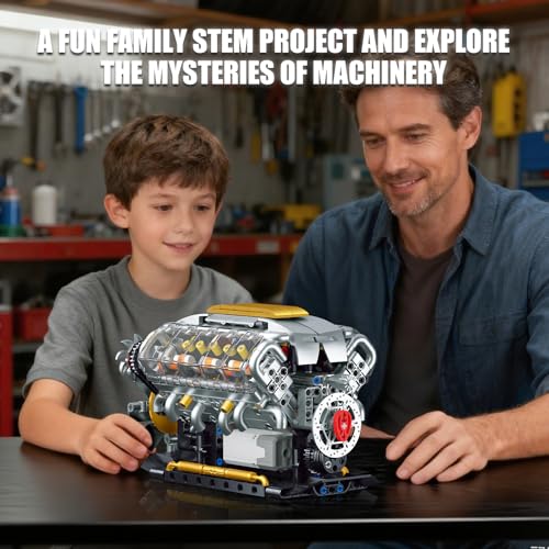 V8 Engine Model Kit that Runs
