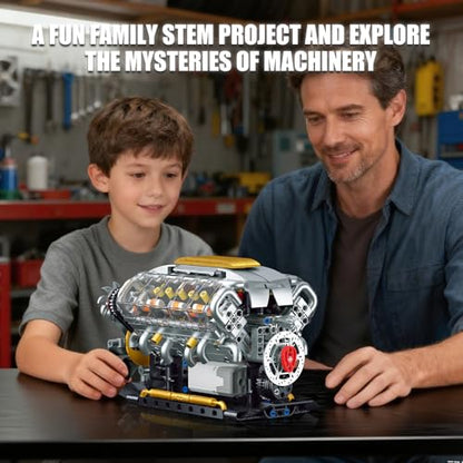 V8 Engine Model Kit that Runs