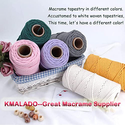Macrame Cotton Cord 3mm x 109Yards (327 Foot)