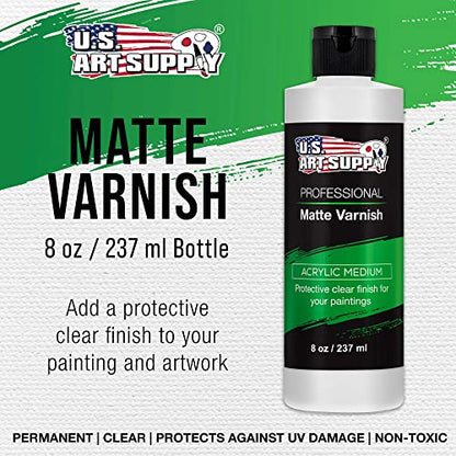 8 oz Matte Acrylic Varnish for Acrylic Painting