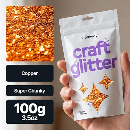 Craft Glitter Copper 100g Super Chunky Glitter (3.5 Ounce)