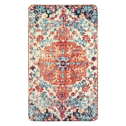 Reine Bohemian Floral Medallion Area Rug