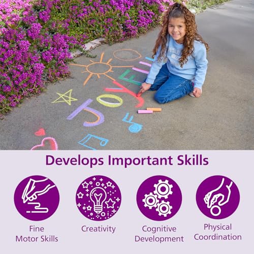 Jumbo Washable Sidewalk Chalk Set (20 Count)