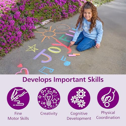 Jumbo Washable Sidewalk Chalk Set (20 Count)