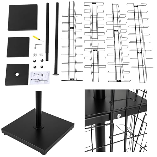 Rotate Wire Magazine Brochure Holder Card Comic Book Display Stand