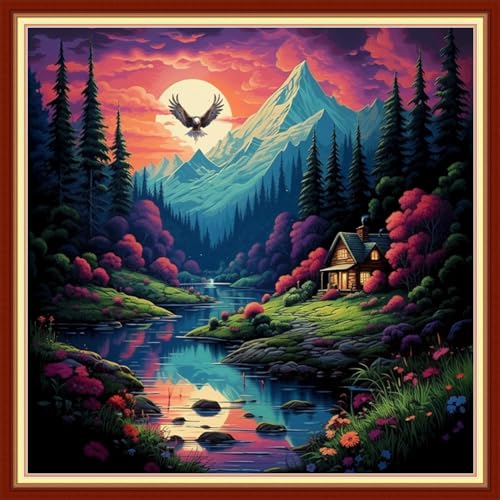Cross Stitch Kits for Beginners Stamped Cross