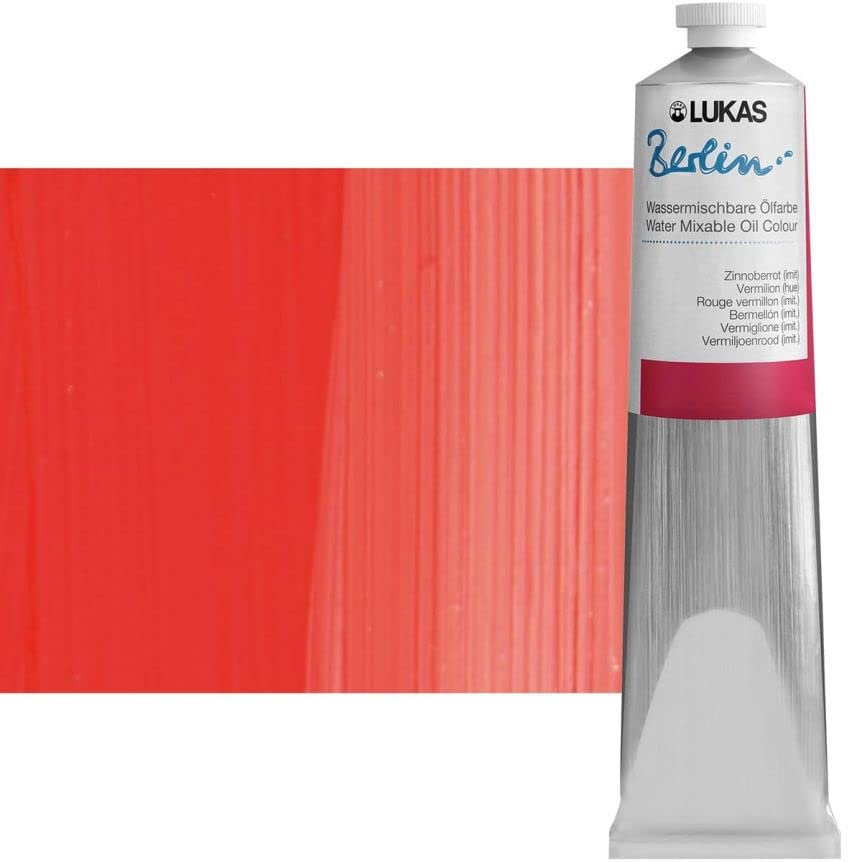 LUUKAS Water Mixable Premium Oil Paint 200 ml Pewter red (6.7628 Fl Oz)