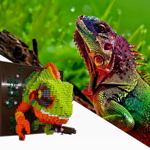 Wall Art Chameleon Building Blocks Set; A Wall Decor Set for Adults Who Love Creative Hobbies