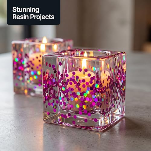 Craft Glitter Shaker Purple Holographic 110g Super Chunky (3.9 Ounce)