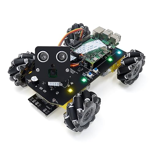 Mecanum Wheel Car Kit for Raspberry Pi 5 4 B 3 B+ Zero 2 W
