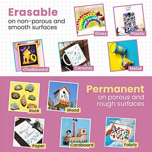 10 Metallic Chalkboard Markers for Blackboard (10 Count)