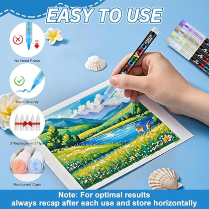 366 Acrylic Paint Markers (366 Count)