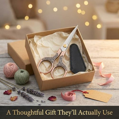 Crochet Scissors and Cross Stitch Scissors with Cover