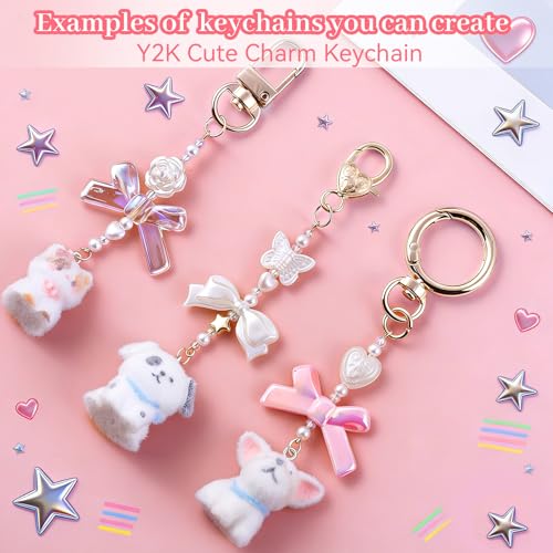 773 Pcs Lip Gloss Keychain Making Kit with Storage Box