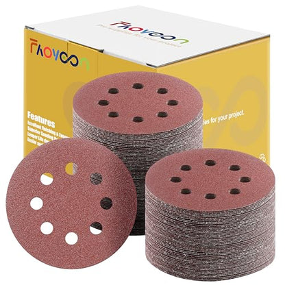 Sanding Disc 5 Inch 8 Hole (100 Count)