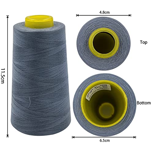 4 Cones of 3000 Yards Each Spool Thread for All Purpose (36000 Foot)