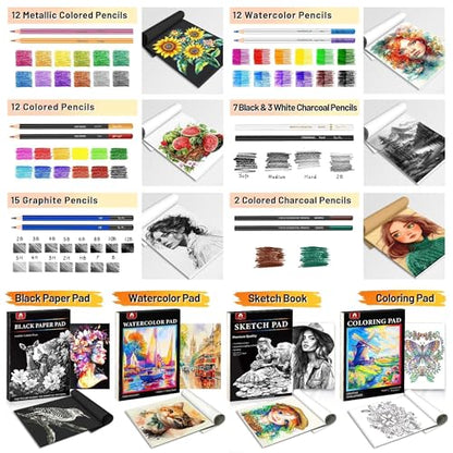 133 PCS Art Supplies Sketching Kit
