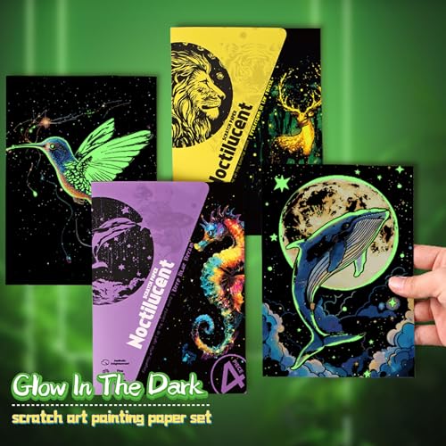 Glow in The Dark Scratch Art for Adults
