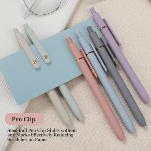 Gel Pens 6pcs Blue Ink Medium Point 0.7mm Smooth Writing Pens (6 Count)