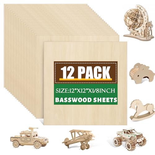 12 Pack Basswood Sheets 1