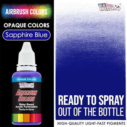 Opaque Sapphire Blue Acrylic Airbrush Paint
