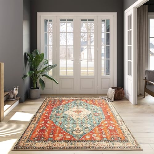 Felice Boho Tribal Square 6x6 Area Rug