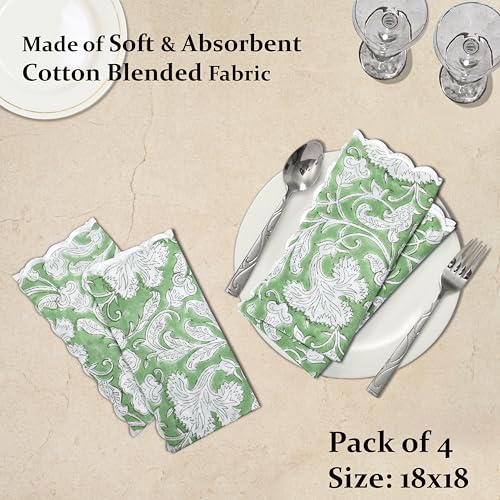 Hand Block Print Cloth Napkins (4.2329 Ounce)