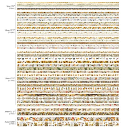 Natural Washi Tape Set (42 Count)