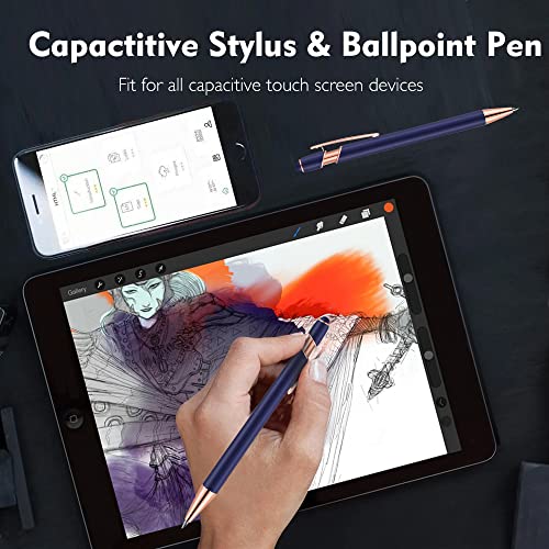 12 PCS 2 in 1 Stylus Ballpoint Pen with Stylus Tip (12 Count)