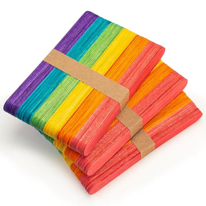 180Pcs 6" Jumbo Craft Sticks (180 Count)
