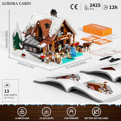 Aurora Cabin Christmas Lighting