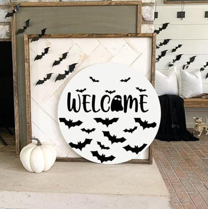 Halloween Stencils for Painting on Wood Halloween Stencils for Door Mats (12 Count)