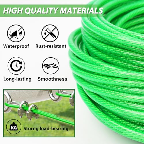 3 16" Clothes Line Outdoors