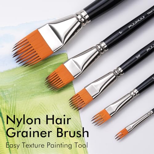 5 PC Grainer Brush Set for Wood Grain