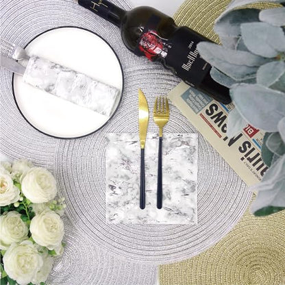 80 Pack Napkins Disposable Paper Towel Cocktail Dinner Party Decoration (80 Count)