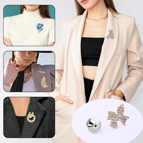 100Pcs Metal Locking Pin Backs for Enamel Lapel Badges