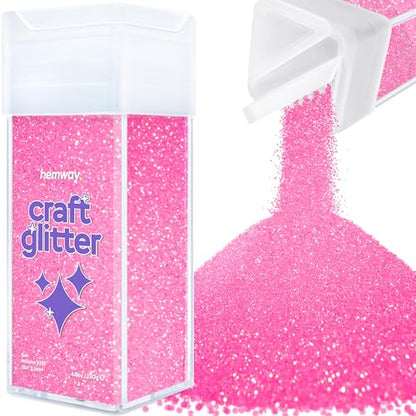 Craft Glitter Shaker Baby Pink Iridescent 130g Microfine (3.8 Ounce)
