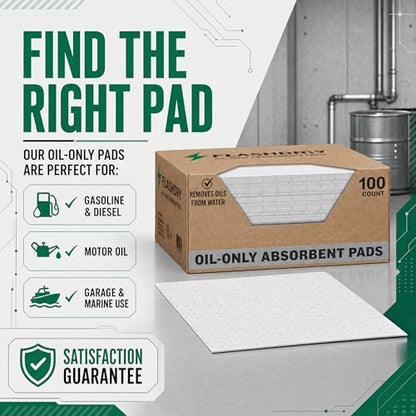FlashDry Oil Absorbent Pads (100 Count)