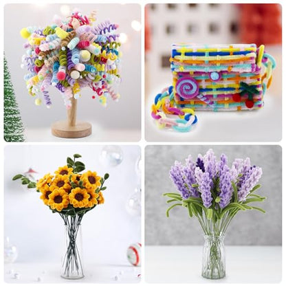 360 Pieces Pipe Cleaners 40 Assorted Colored Chenille Stems