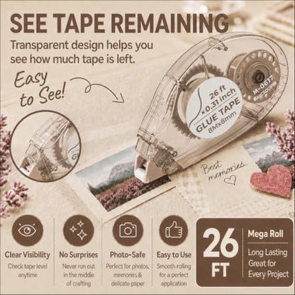 Glue Tape Roller (8 Count)