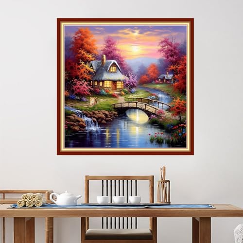 Stamped Cross Stitch Kits for Beginners Full Range of Cross Stitching 11 CT Printed Cross Stitch Kits for Adults Cross Stitch Patterns Needlepoint Kits