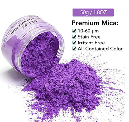 Lavender Purple Mica Powder for Epoxy Resin 1.7 oz