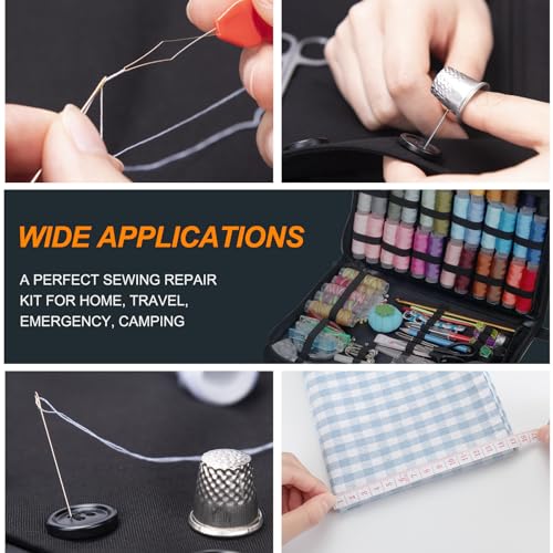 217Pcs Sewing Kit with Portable Bag (217 Count)