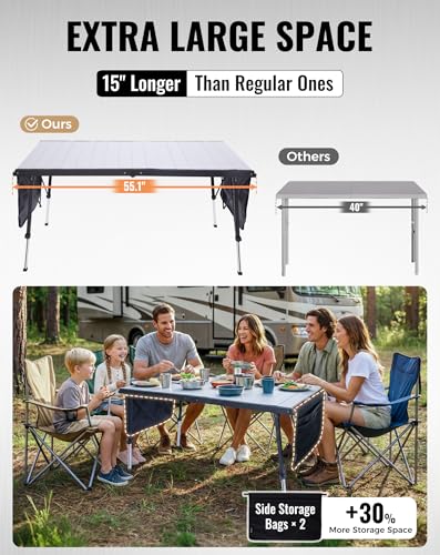 Large 55.1" Folding Camping Table