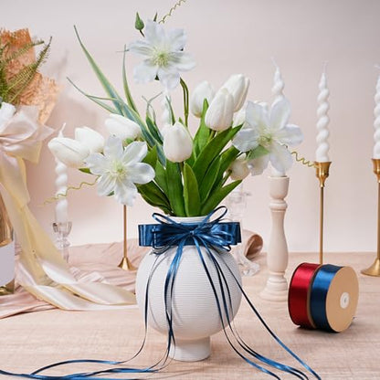 Navy Satin Ribbon 1